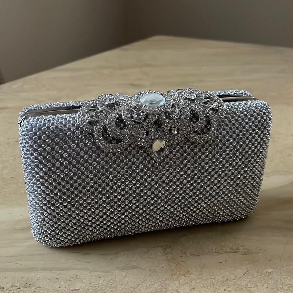 Dexmay Rhinestone Clutch Bag